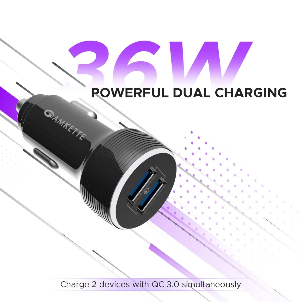 2 QC 3.0 USB Car Charger
