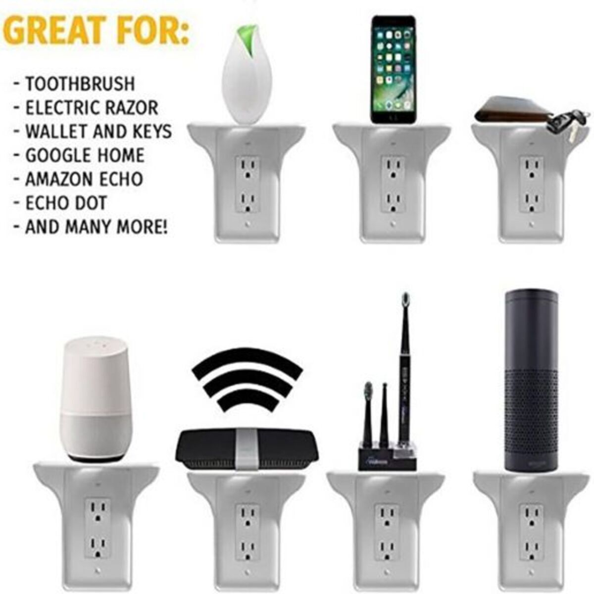 1pc Outlet Shelf Wall Holder 150G