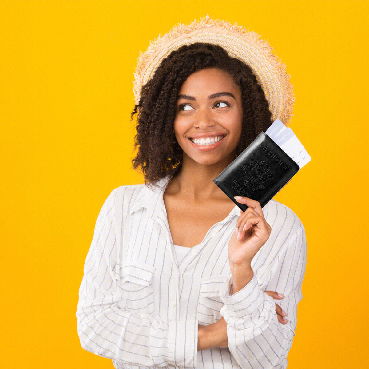 Passport Holder- Black
