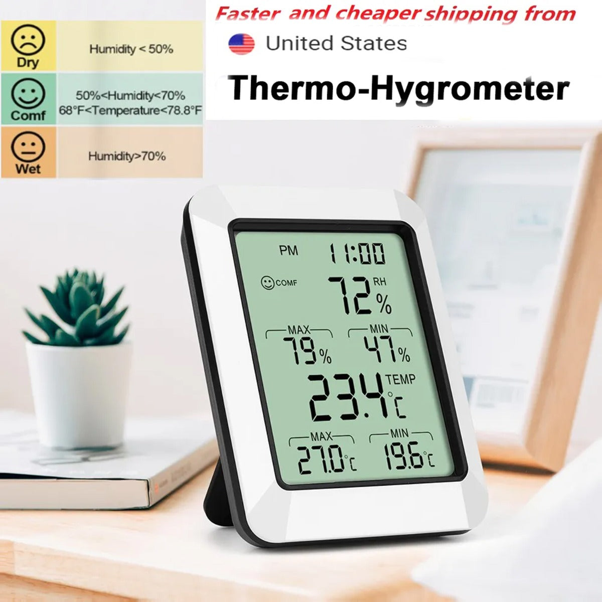 Digital Thermometer Hygrometer
