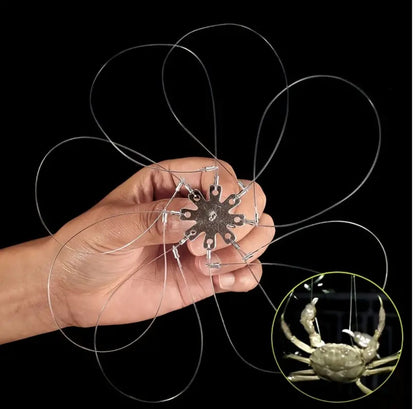 Stainless Steel Castable Crab Snare – Saltwater Fishing Loop Catcher