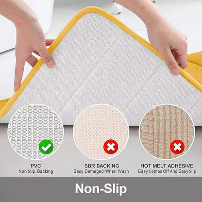 U Shaped Toilet Rugs (Orange)