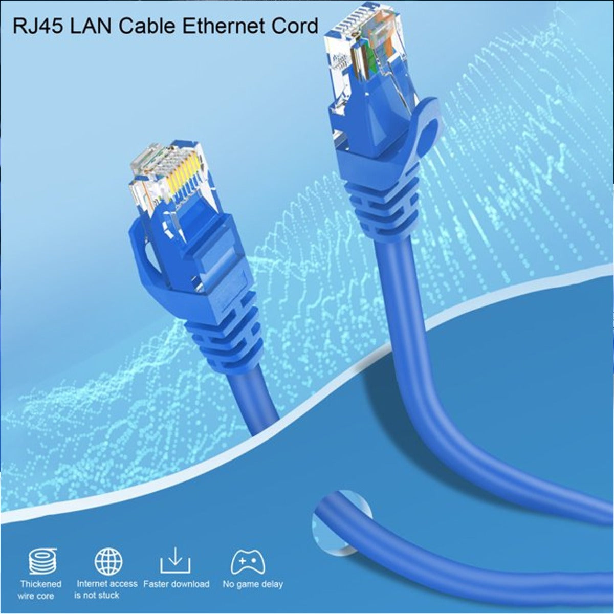 RJ45 CAT6e/CAT6 Ethernet LAN Cable 33FT/10M