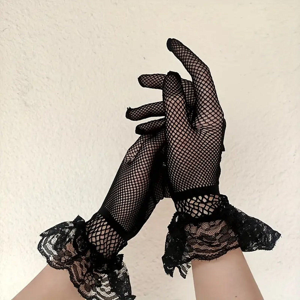 1 Pair Elegant Lace Short Gloves