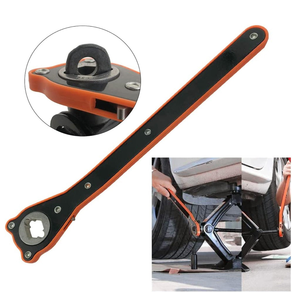 2 in 1 Universal Automotive Jack Ratchet Wrench