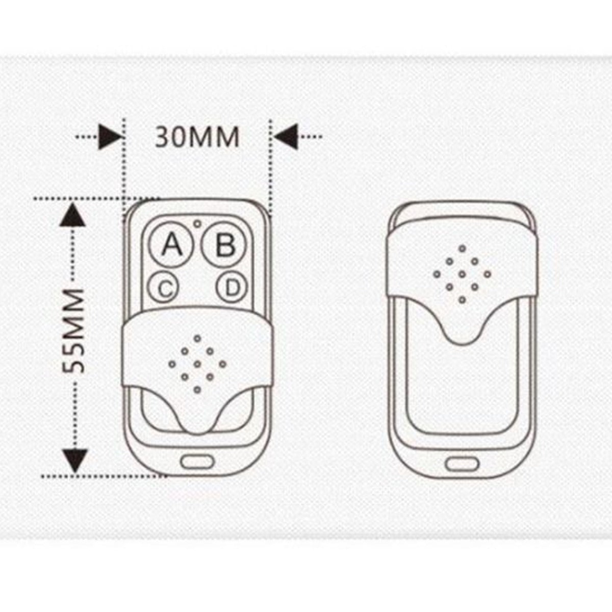 433mhz Universal Garage remote control