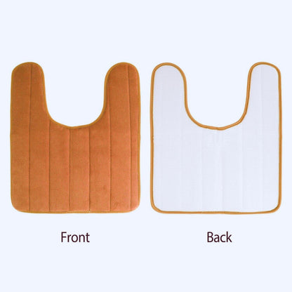 U Shaped Toilet Rugs (Orange)