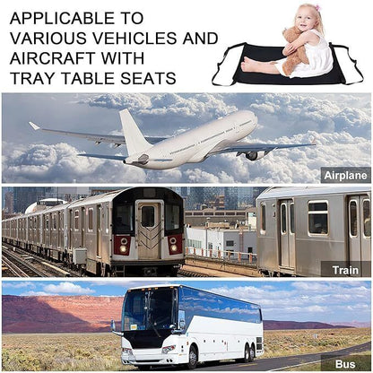 Airplane Footrest Seat Extende With Anti-Slip Design Travel Hammock For Chidrens
