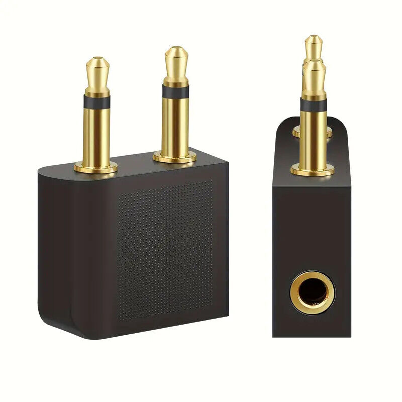 3.5mm Headphone Splitter 1 Male to 2 Female Audio Jacks