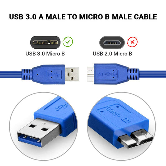 USB 3.0 Type A Male to Micro B USB Cable