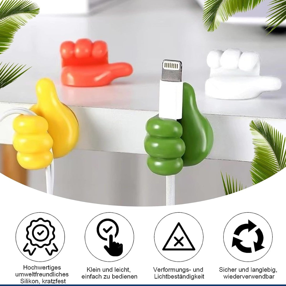Thumb Shape Self Adhesive Hook