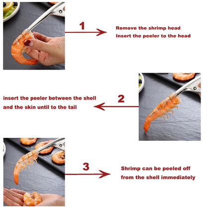 Stainless Steel Peeler Shrimp Prawn