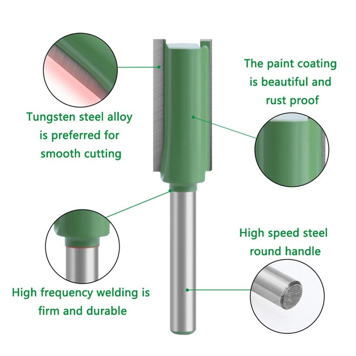 7 Pcs 1/4 Shank Router Bit