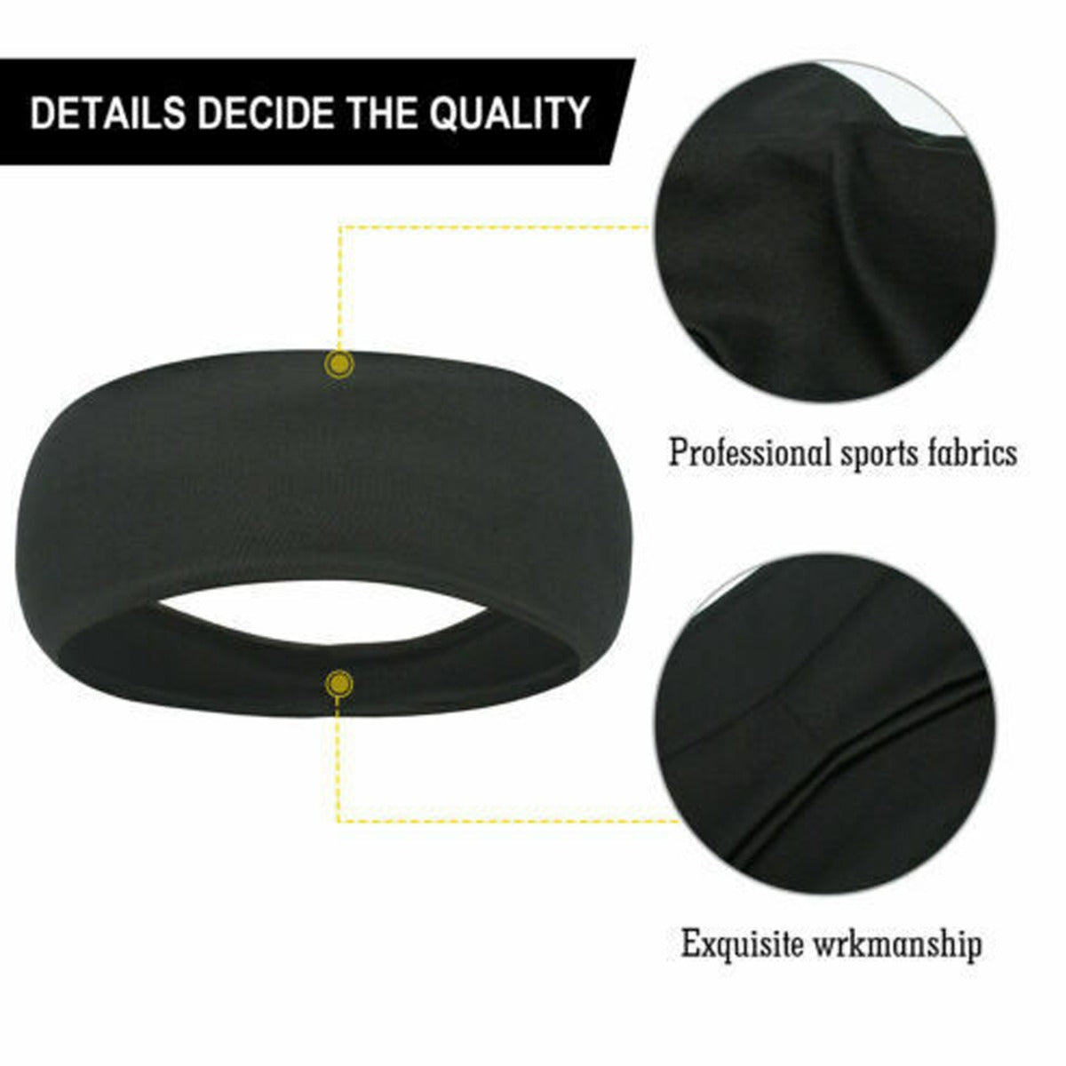 Sweat Sweatband Stretch Sports Head Band