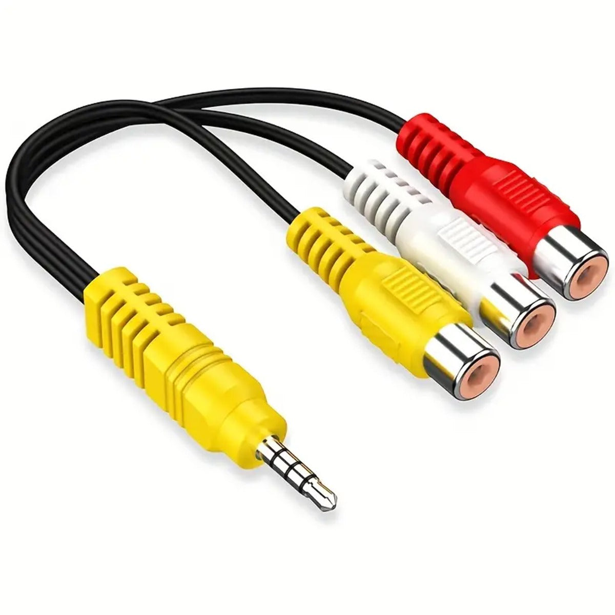 3 RCA To 3.5mm AV Input Adapter Cable