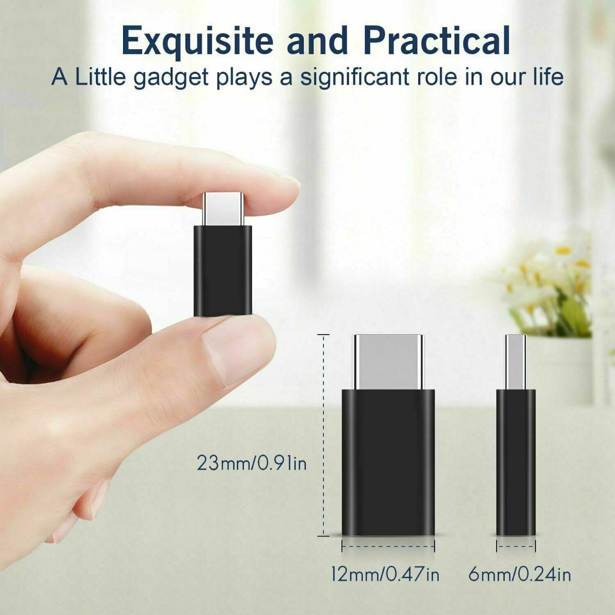 Micro USB Female to Type C male Adapter Converter Connector