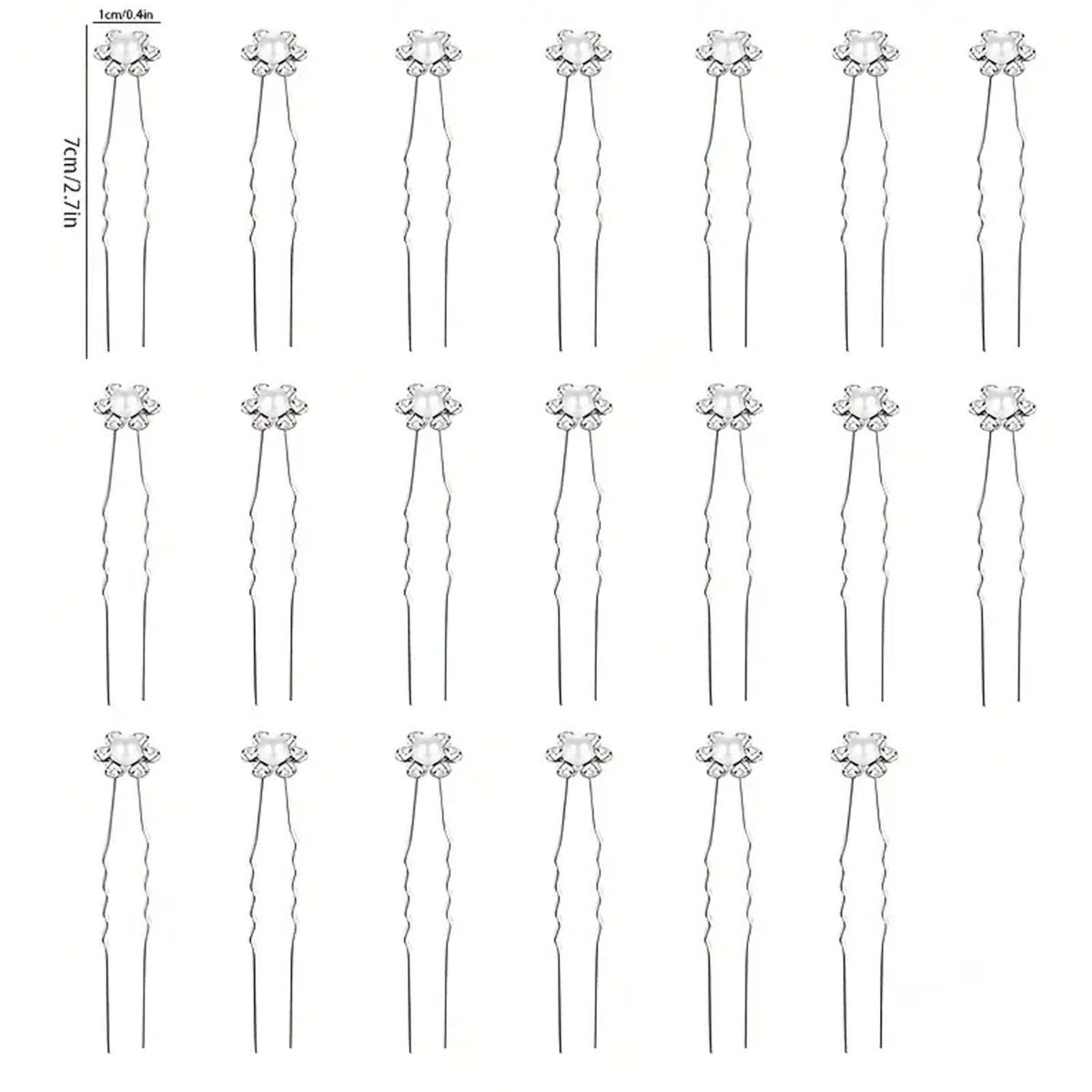 20pcs Elegant Bridal Hair Pins with Pearls