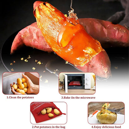 2pcs Microwave Potato Bags