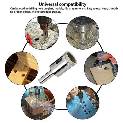 15PCS Diamond Hole Saw Drill Bit Set