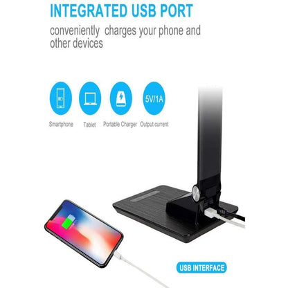 LED Desk Lamp with USB Charging Port
