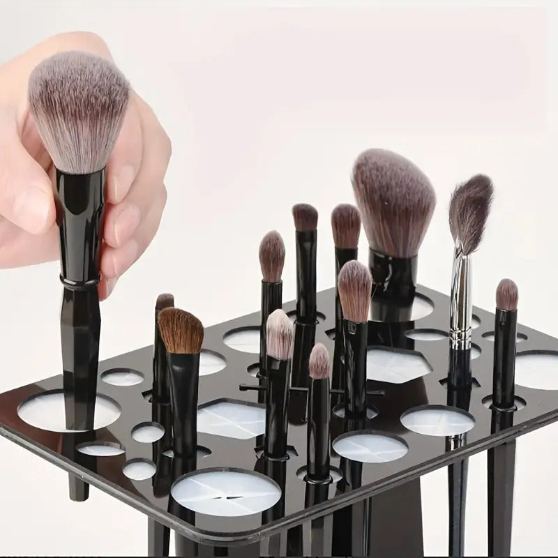 28 Slot Acrylic Makeup Brushes Drying Rack