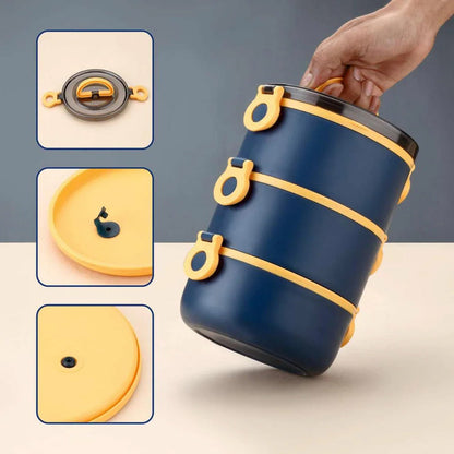 Lunch Box 2000ML 3-Tier Stackable