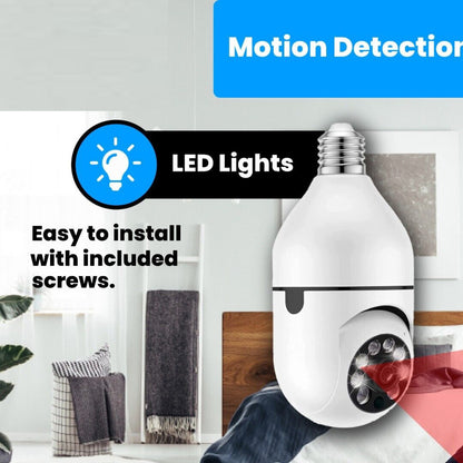 1080P Wireless Wi-Fi Light Bulb Security Camera