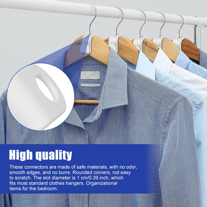 60pcs Clothes Hanger Connector Hooks