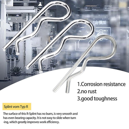 100pcs Cotter Pins Spring Connectors