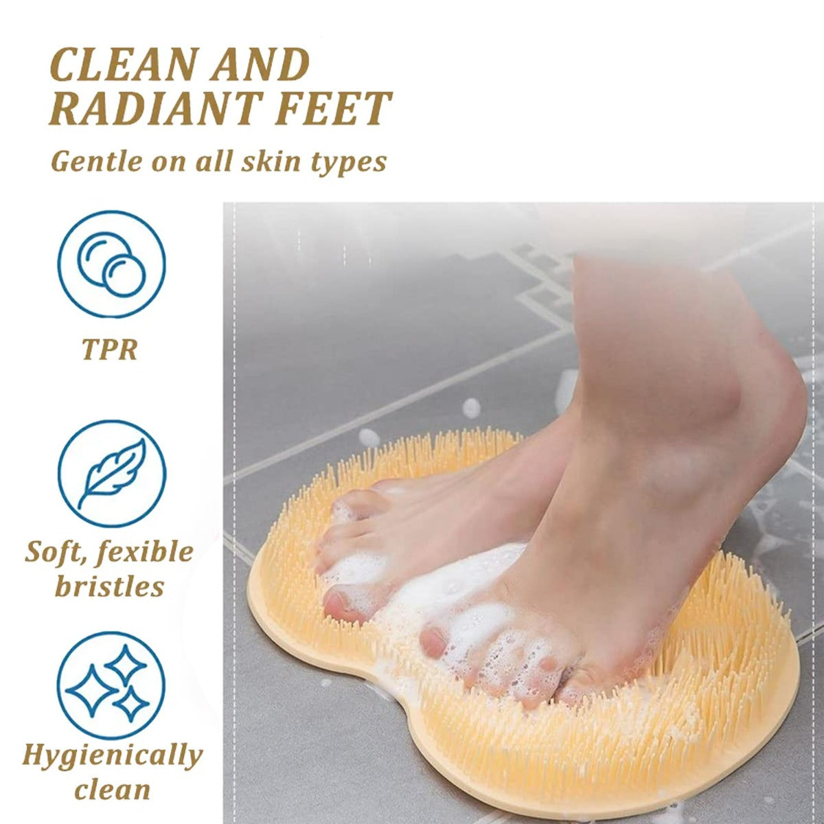 Shower Foot Back Scrubber