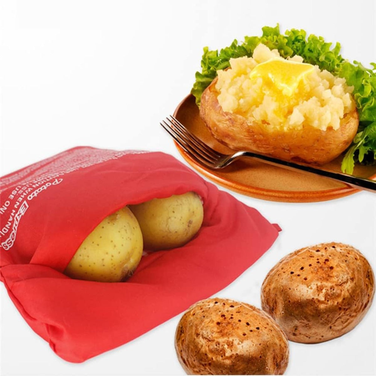 2pcs Microwave Potato Bags