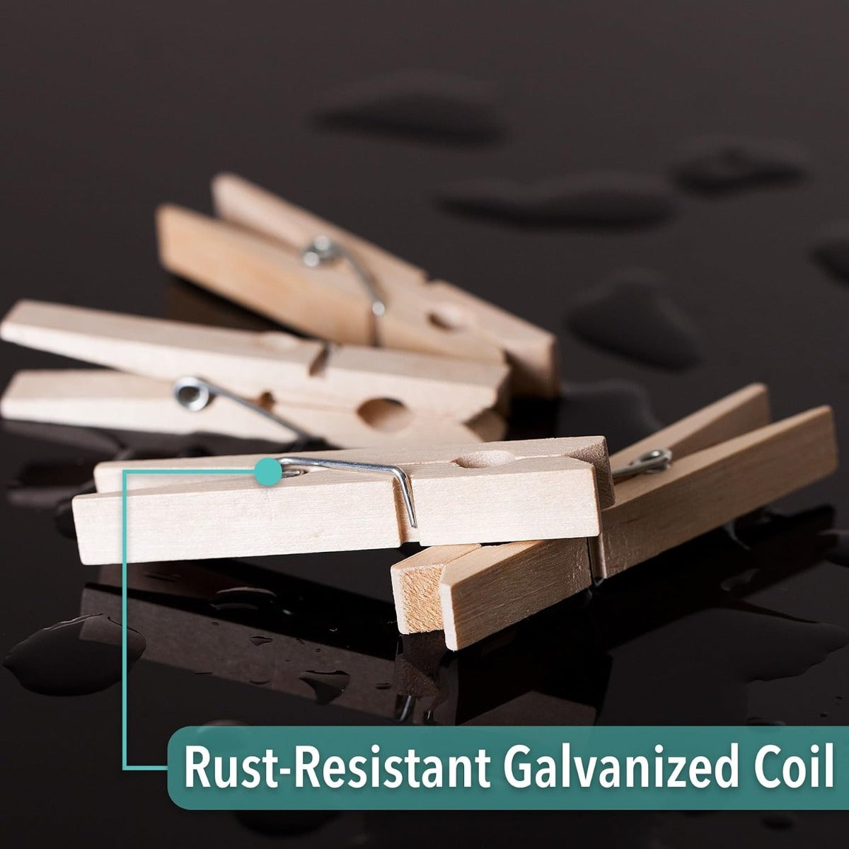 Wooden Clothes pins - 50pcs/pack