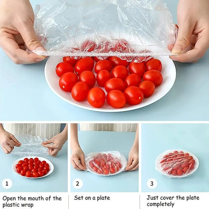 100Pcs/bag Disposable Food Cover