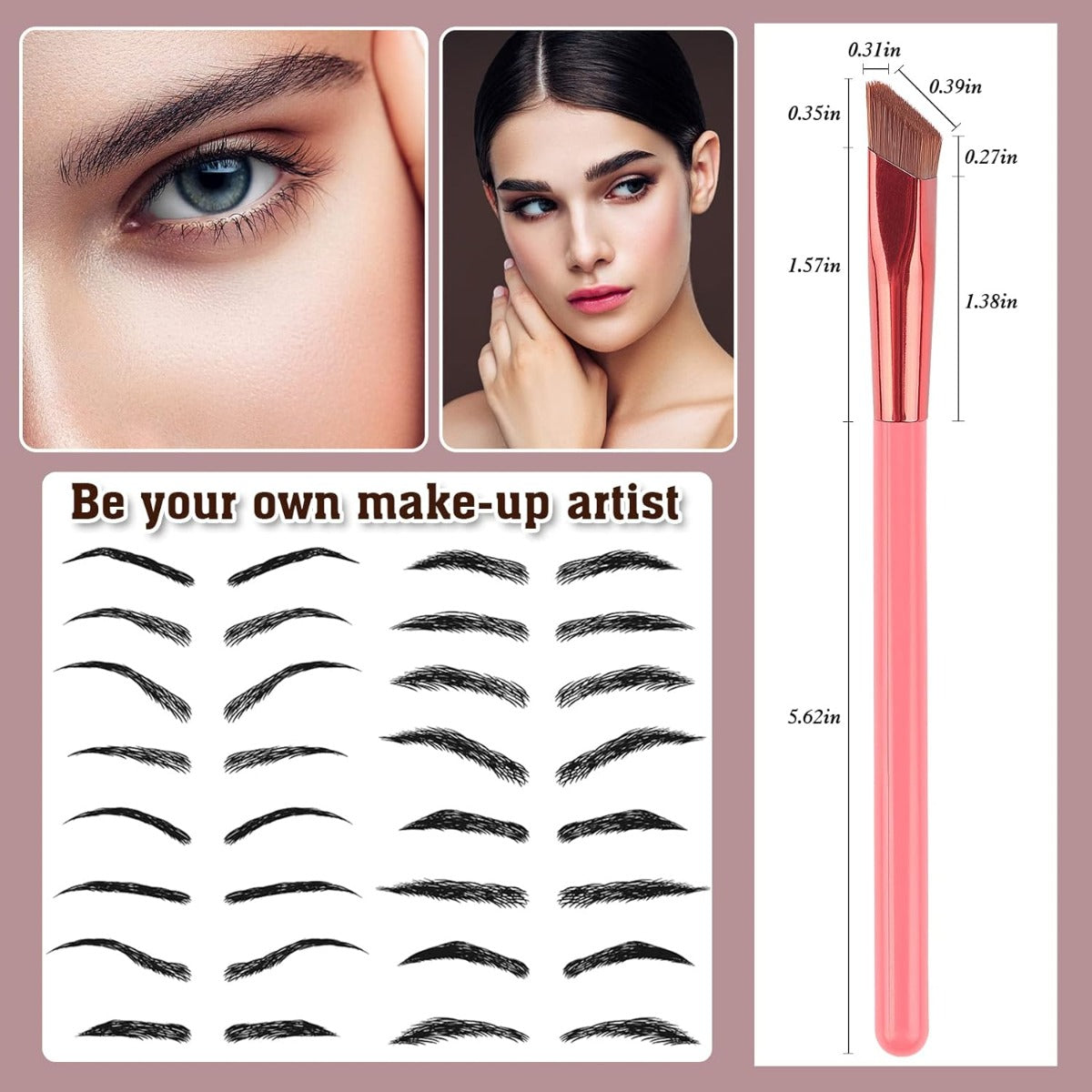 Eyebrow Hairline Brush - 1pcs