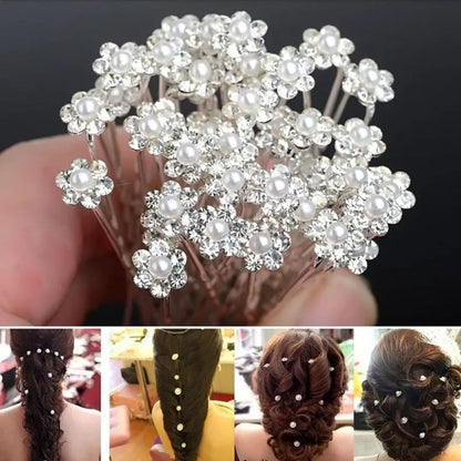 20pcs Elegant Bridal Hair Pins with Pearls