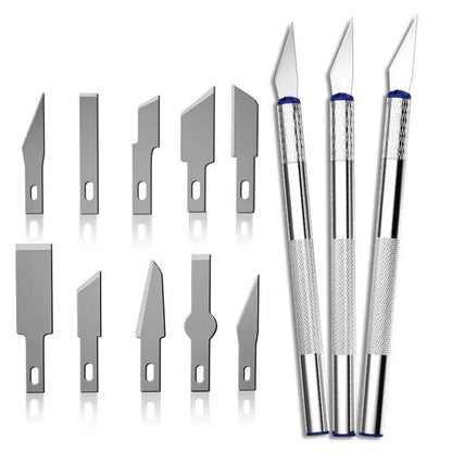 13Pcs Metal Carving Knife Set