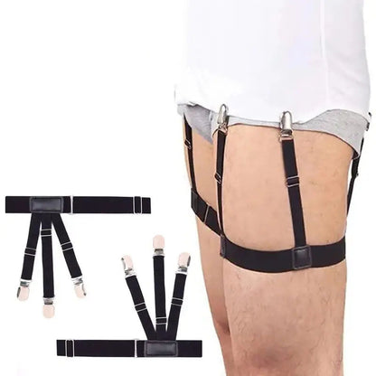 Men Shirt Stays Belt Locking Clips