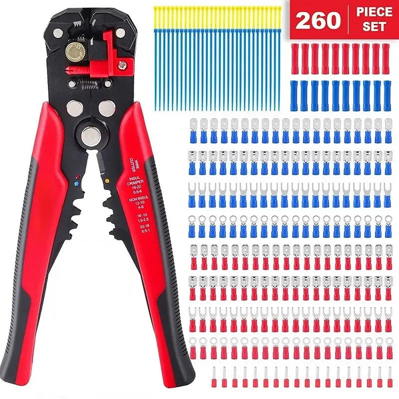 260PCS Spade Terminals Insulated Wire Connectors