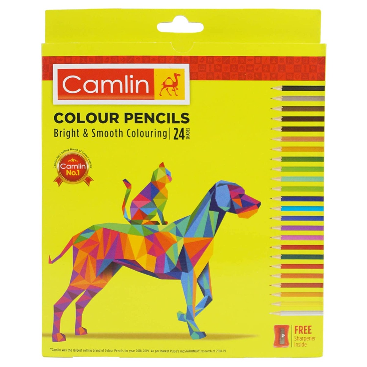 Colour Pencil Bright & Smooth Colouring 24 Shades