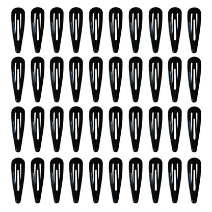 Simple Solid Color Snap Hair Side Clips Accessories Non-Slip For Girls & Women