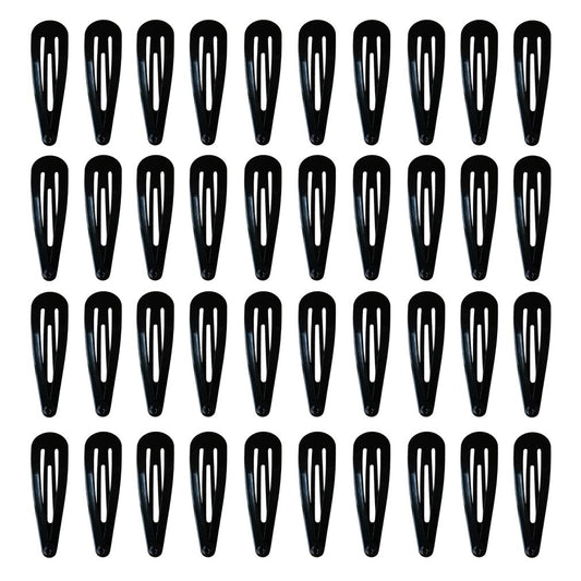 Simple Solid Color Snap Hair Side Clips Accessories Non-Slip For Girls & Women