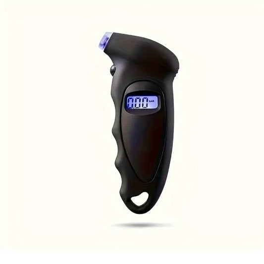 Black Digital Car Tire Pressure Gauge With LCD Display Pressure Gauge