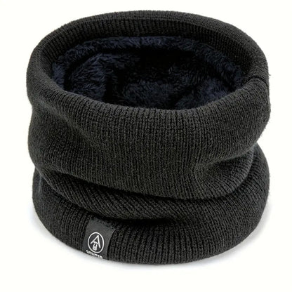 Unisex Fleece Lined Infinity Scarf Solid Color