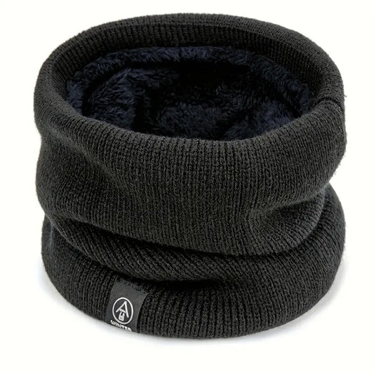 Unisex Fleece Lined Infinity Scarf Solid Color