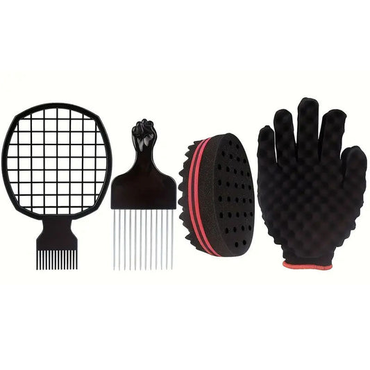 4Pcs Hair Comb Set