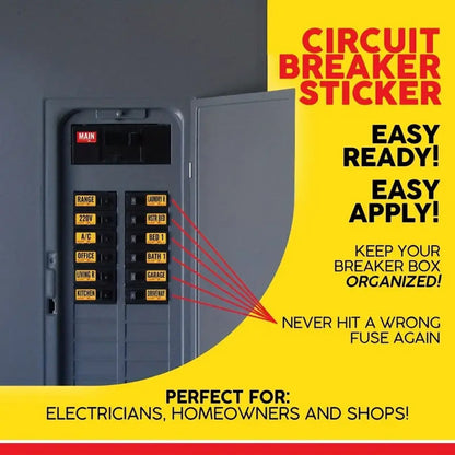 129 Circuit Breaker Box Labels