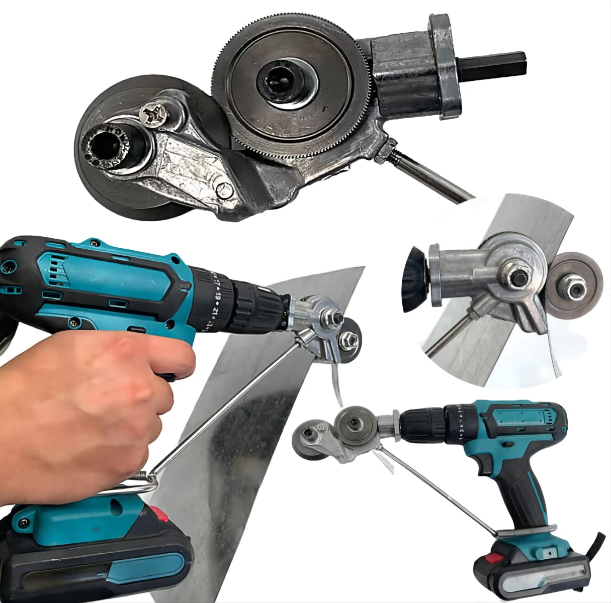 Electric Drill Plate Cutter Set