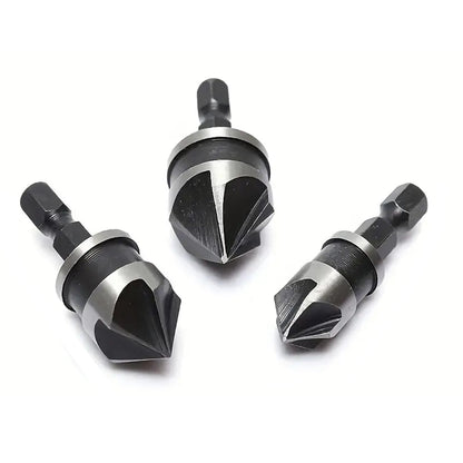 3pcs 1/4 INCHES Hex 12/16/19mm Countersink