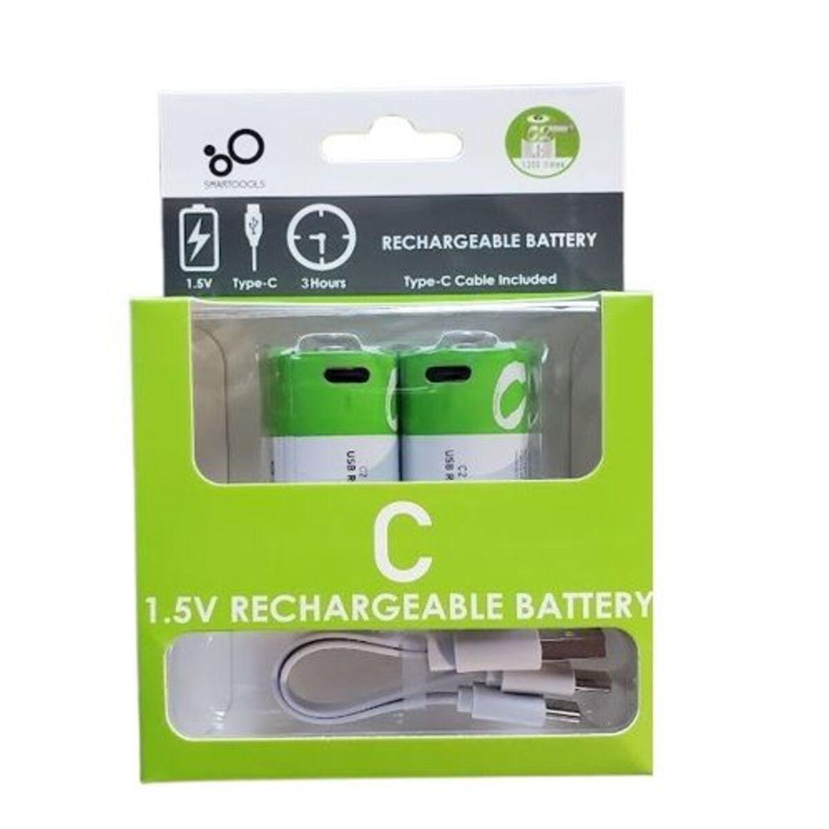 C - Size 1.5V RECHARGEABLE BATTERY 5000 mwh