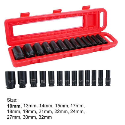 1/2 Inch Drive Deep 6-Point Impact Socket Set